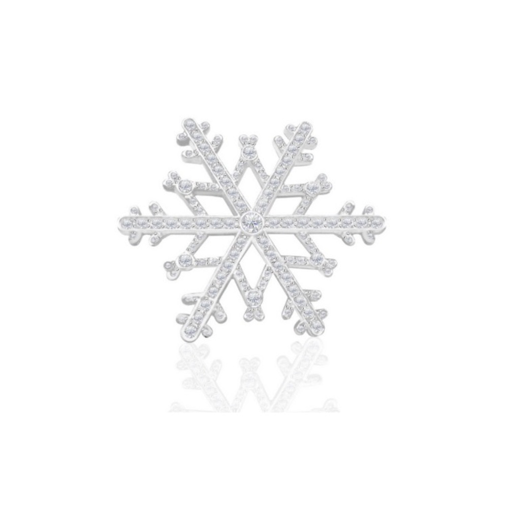 New Swarovski snowflake brooch in gift bag